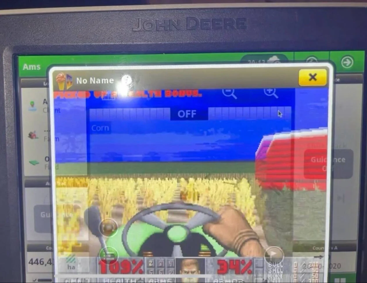 Doom dans ton tractopelle