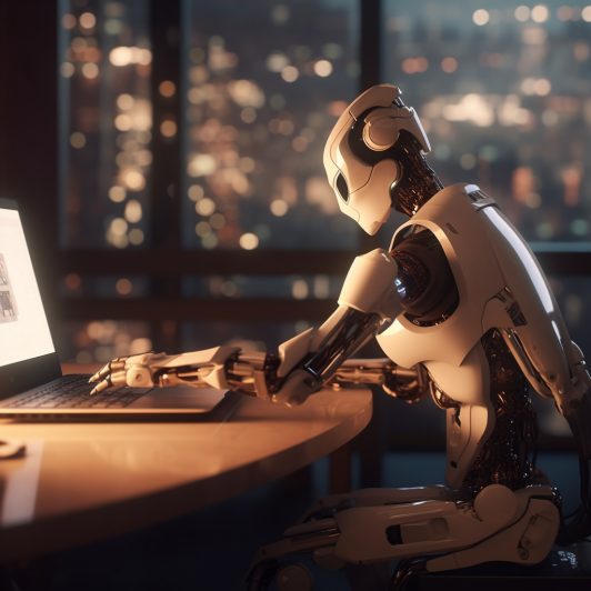 "Le robot dans votre navigateur" (Midjourney)