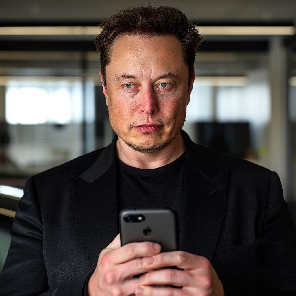 “Elon Musk supprime les NFT de Twitter” (Qant, M. de R. avec Midjourney)
