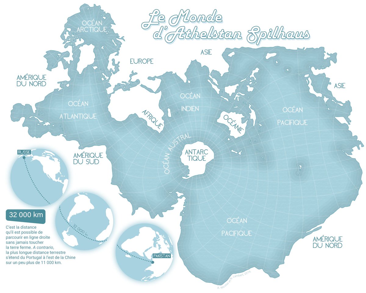 Projection de Spilhaus par Le Cartographe