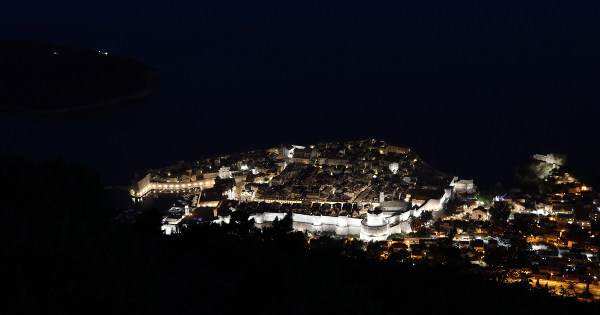 Dubrovnik de nuit