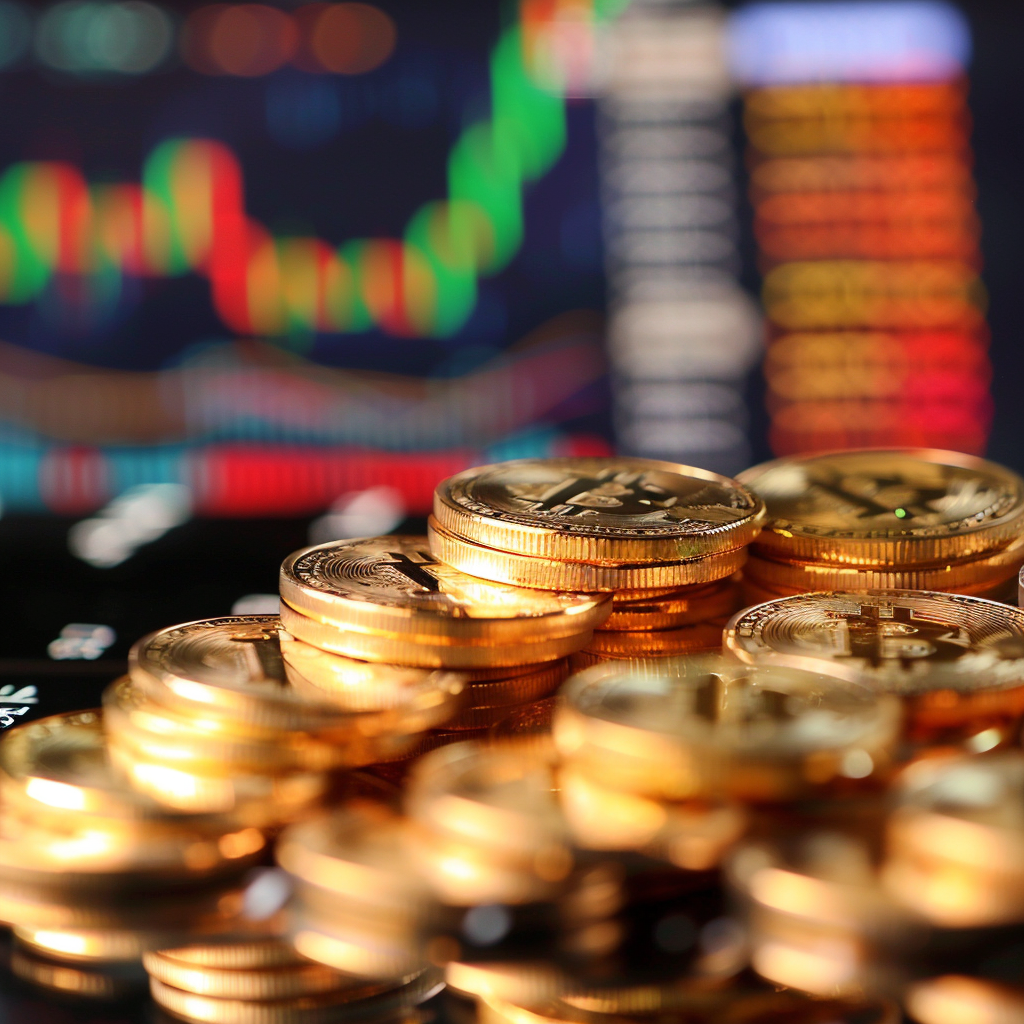 “La montée des ETF cryptos” (Qant, M. de R. avec Midjourney)