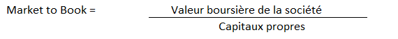 Formule Ratio Market to Book