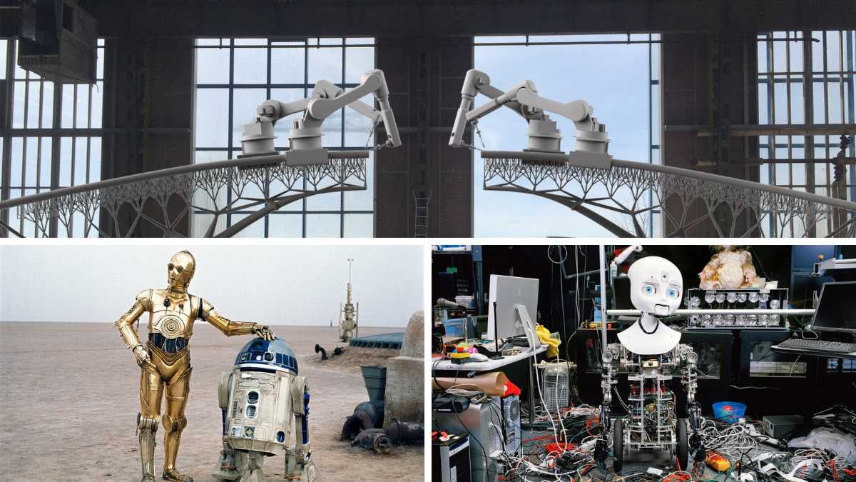 Hello-Robot_Joris-Laarman_MX3D_Bridge-Project.jpg / Hello-Robot_George-Lucas_R2D2 / Hello-Robot_Yves-Gellie_Human-Version-2-07-Nexi