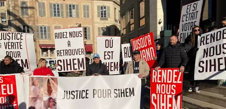 Cette scène se passe à Nimes, le 25 janvier 2023. Le corps de la jeune Sihem, 18 ans et disparue depuis une semaine, a été retrouvé le jeudi matin 2 février dans le Gard (illustration : capture d'écran).&nbsp;