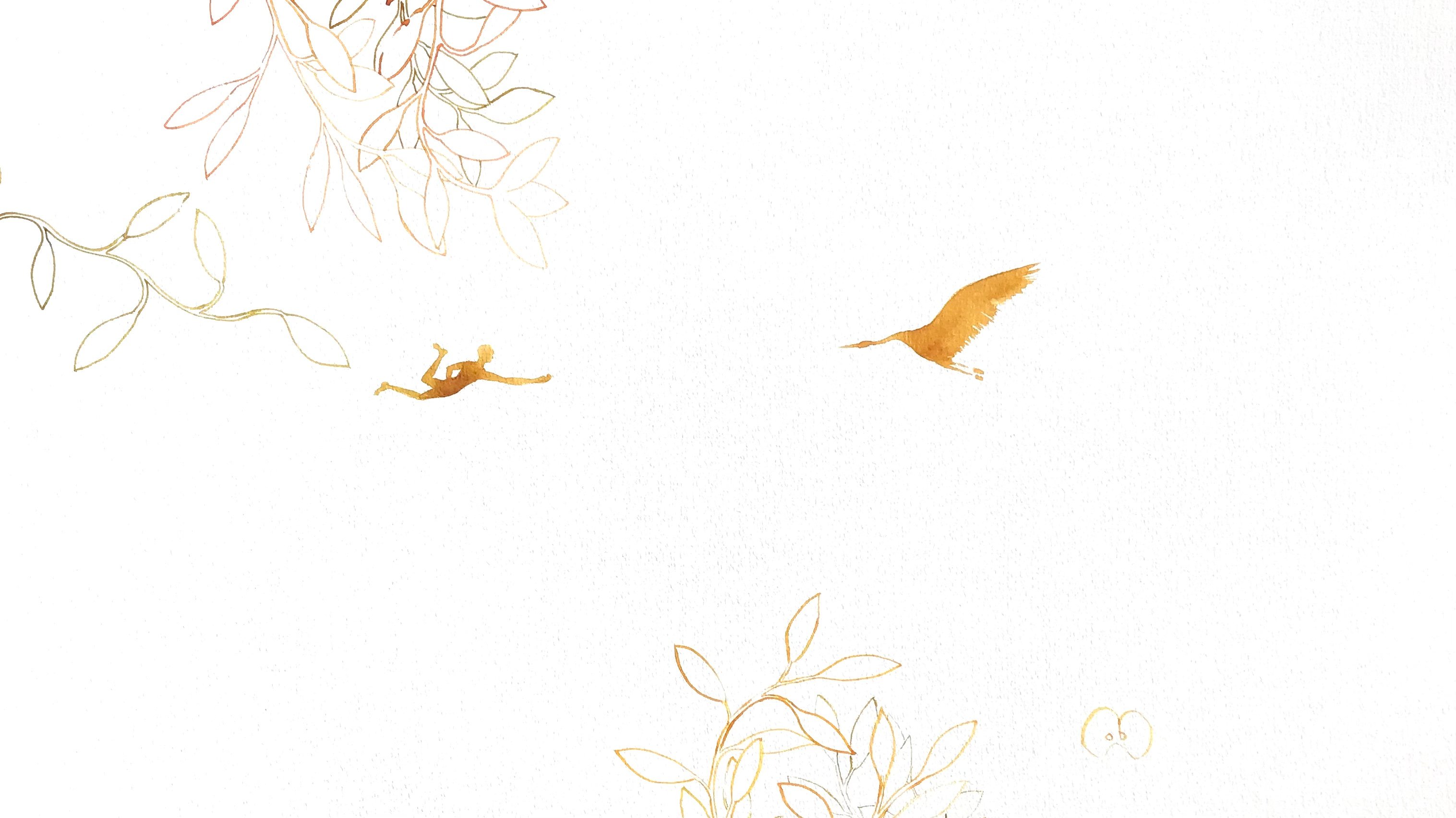 Rencontre dans la légèreté (détail) - Hiver 2023 - 41,8 x 29,5 cm