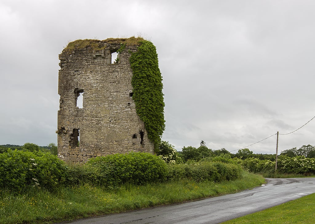 Tout au long de frontière, les Anglo-normands ont érigé une série de garnisons fortifiées. Cette ancienne tour de guet se dresse près de la commune de Athboy, dans le comté de Meath. CC/Mike Searle