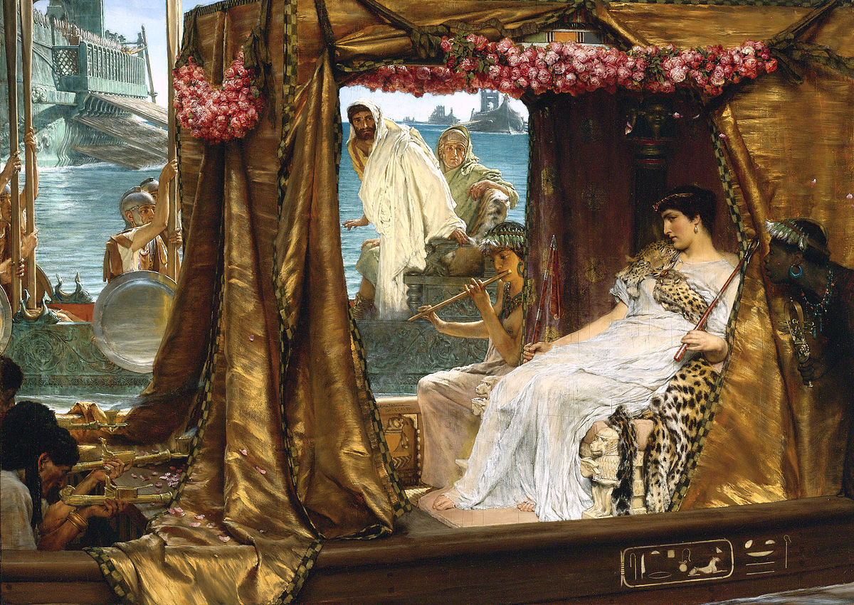 La Rencontre d’Antoine et Cléopâtre (1883), de Lawrence Alma-Tadema