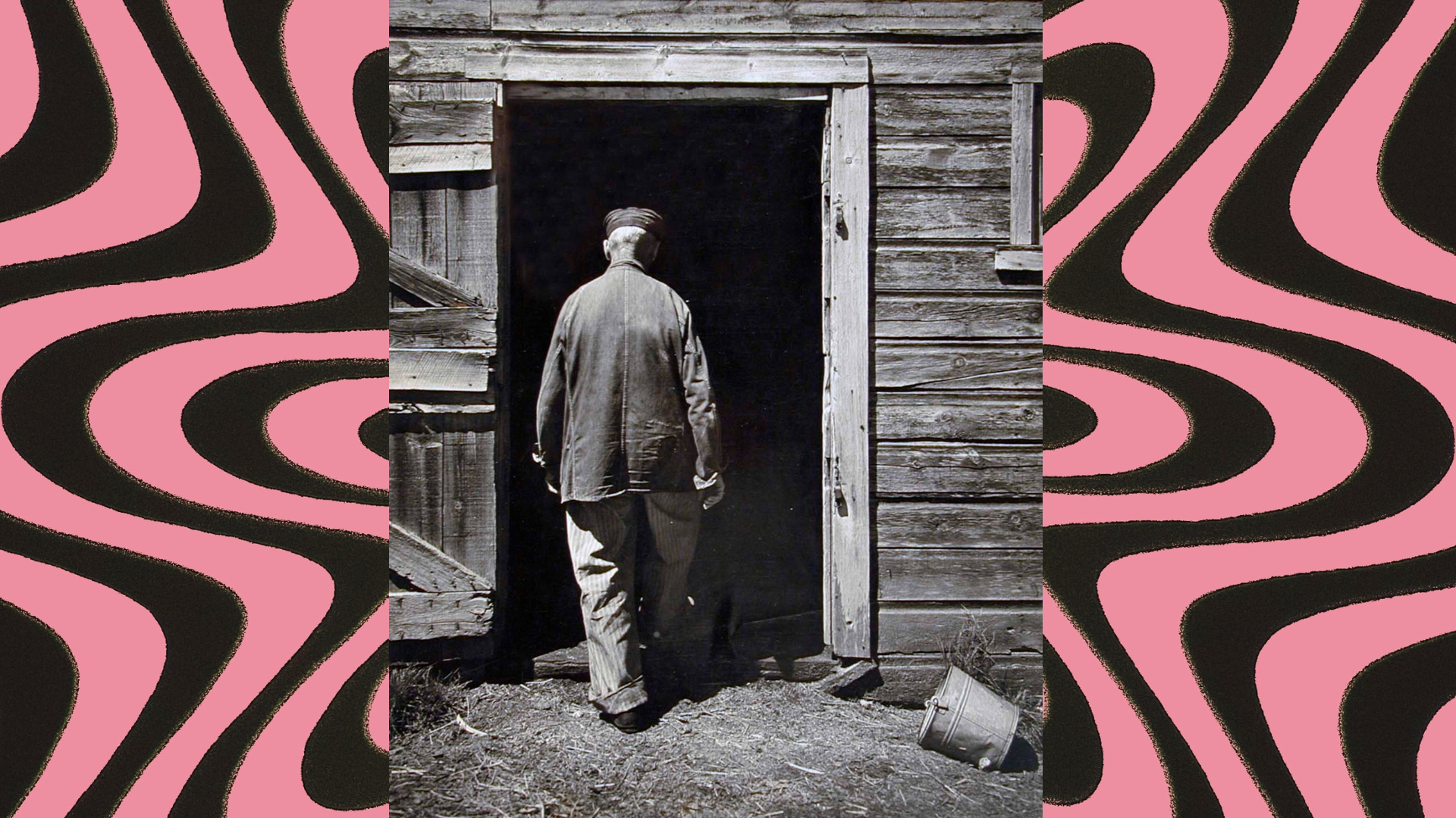 	Uncle Harry Entering Barn, Home Place - 1947 © Wright Morris