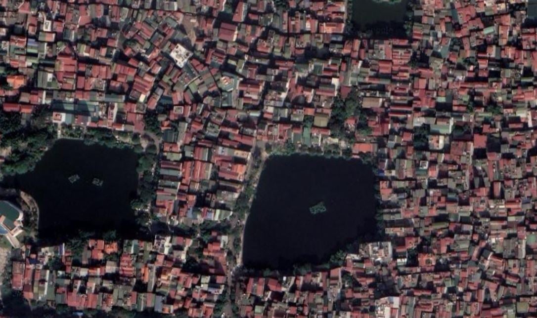 Capture d'écran. Google Map. Hanoi. 