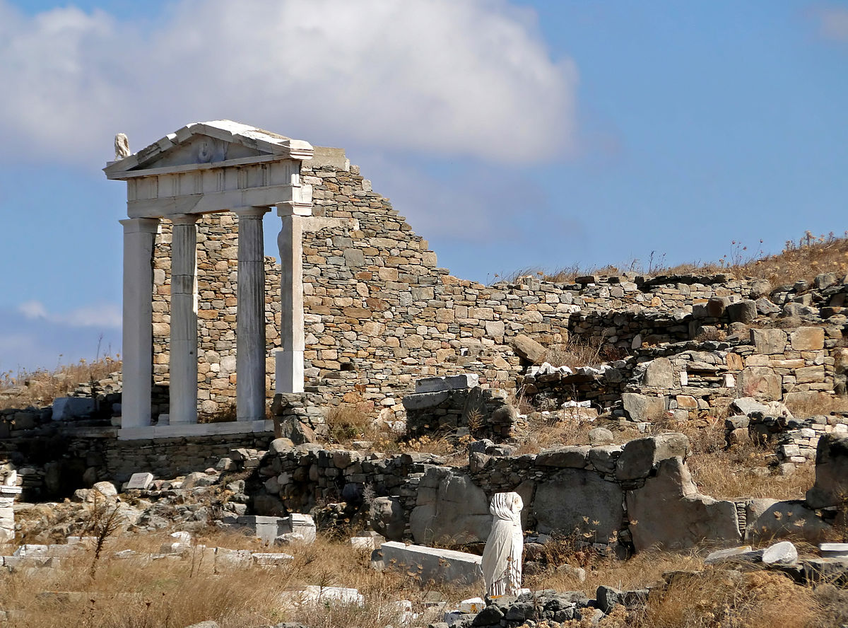 Les ruines du temple d'Isis, à Délos. © CC/Bernard Gagnon