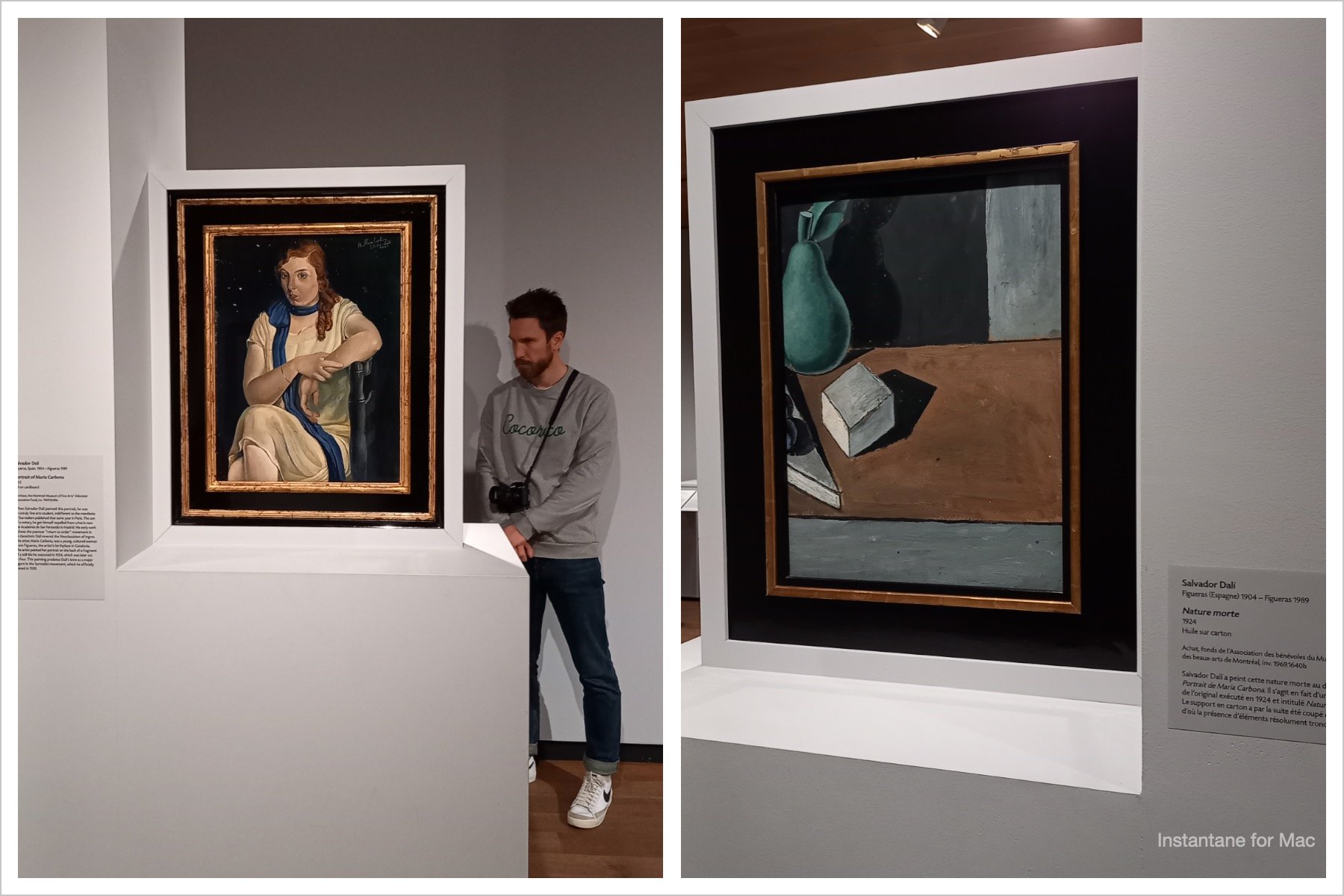 Le tableau de Dali peint des 2 côtés