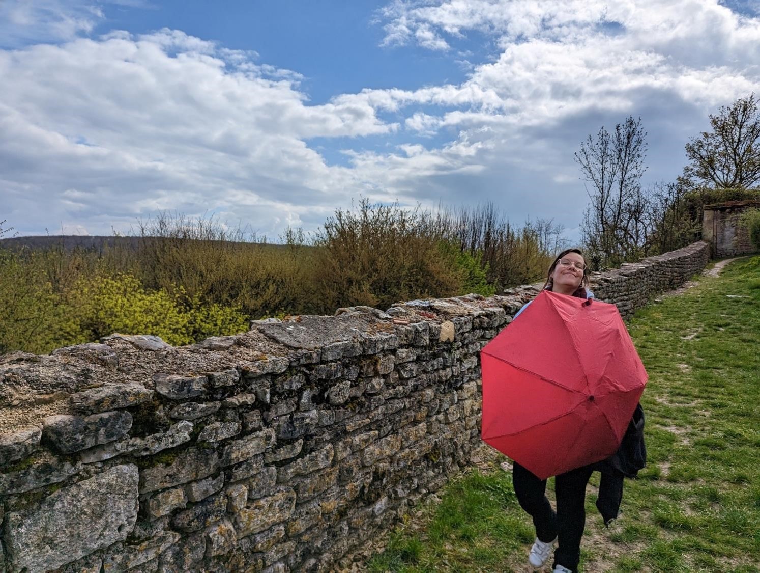 La dernière fois que notre parapluie rouge a été vu.
