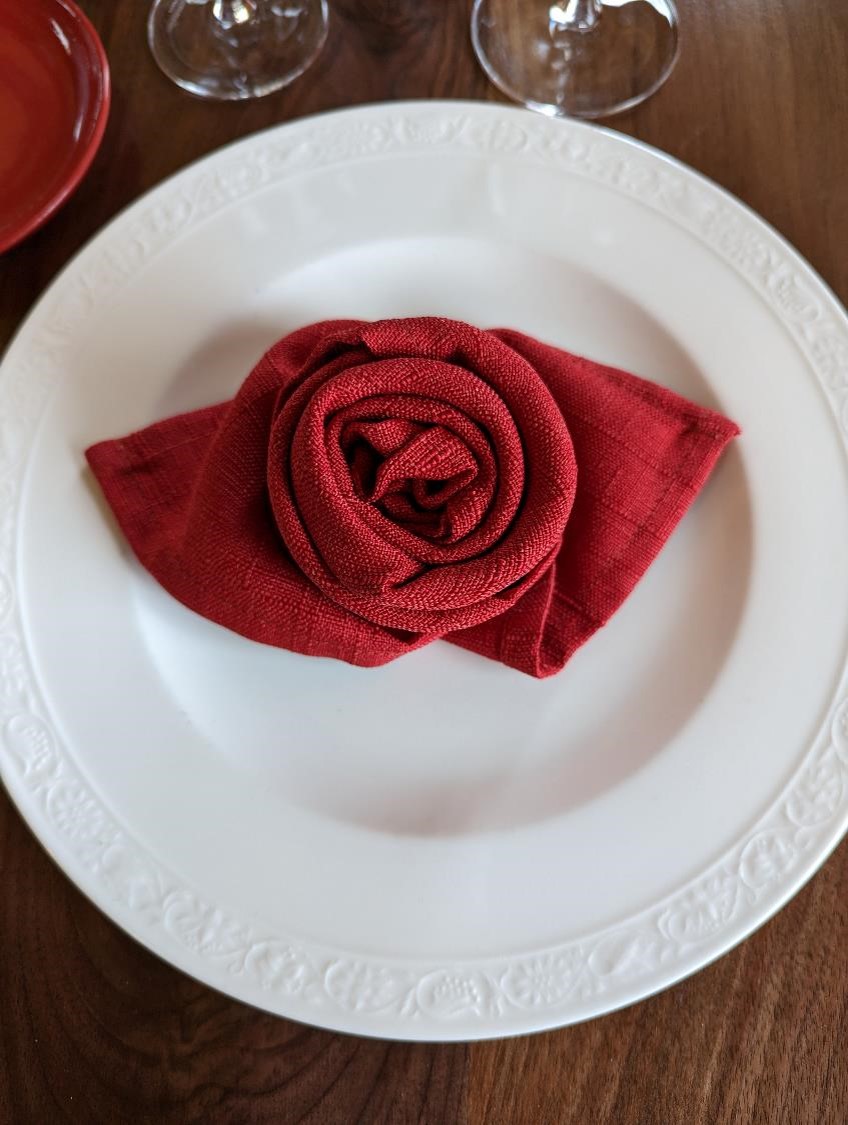 La jolie serviette du restaurant l’Armoise. Pas de photos des plats, pour vous éviter de saliver.