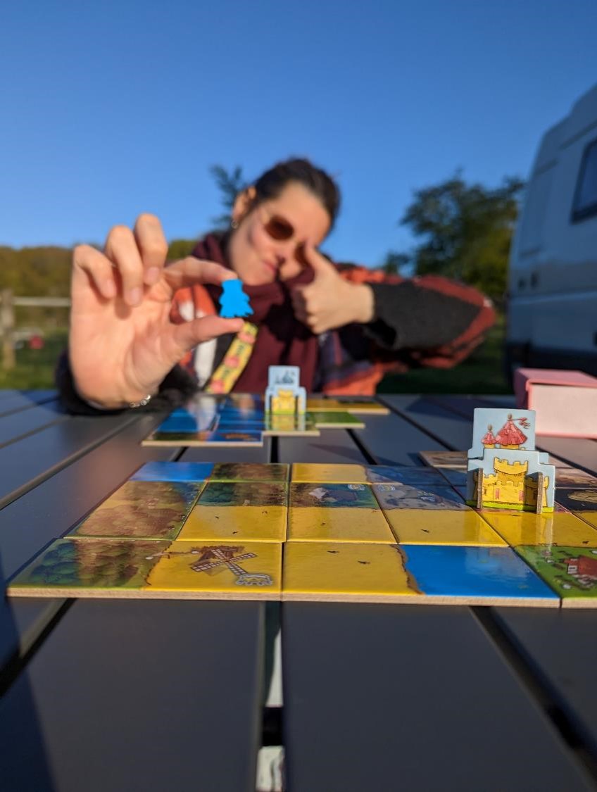 Une partie de Kingdomino où je me suis fait allumer.