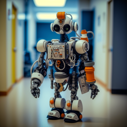 "Le robot-infirmier" (Midjourney)
