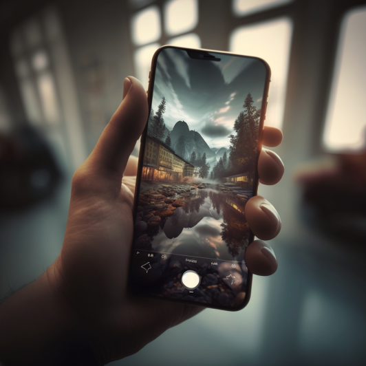 "Une vidéo sur votre iPhone" (Midjourney)