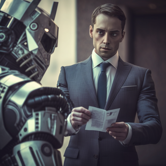 "Le consultant investit dans l"IA" (Midjourney)