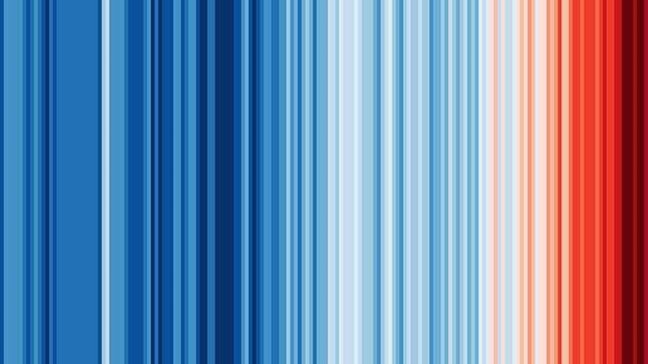 Warming stripes - Ouest France