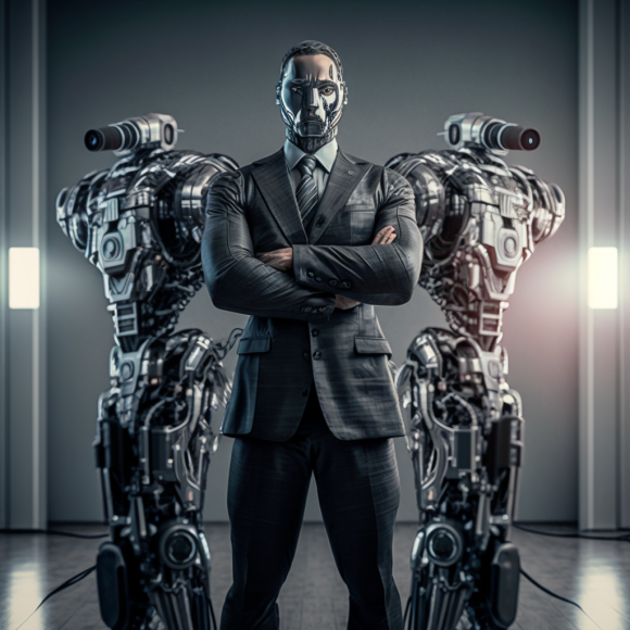 "Deux nouveaux robots sur le marché" (Midjourney)