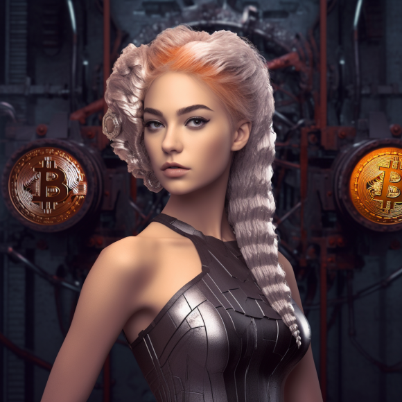 "Amy, le chatbot crypto" (Midjourney)