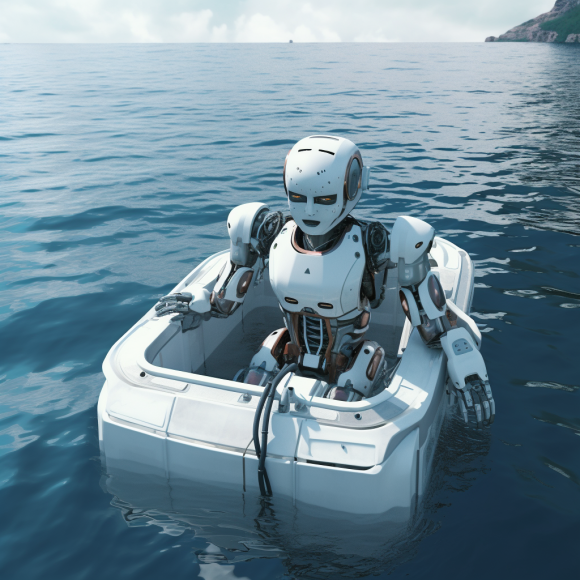 "L'odyssée du robot" (Midjourney)