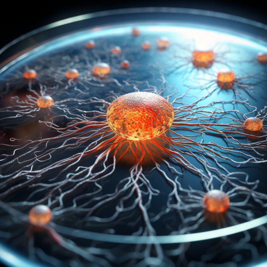 "Le neurone humain à l'heure de l'informatique" (Midjourney)