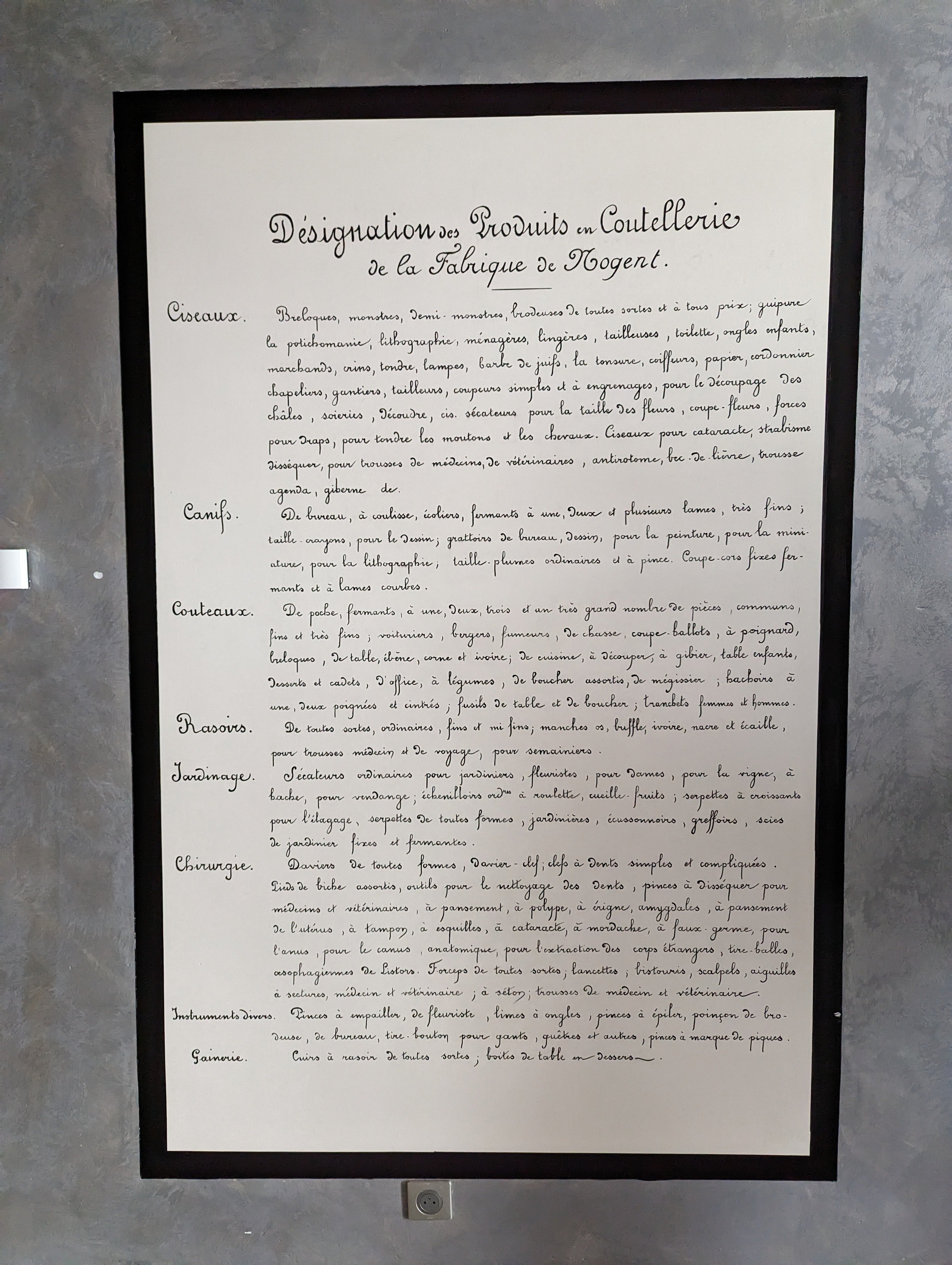 La coutellerie, bien plus que des couteaux.