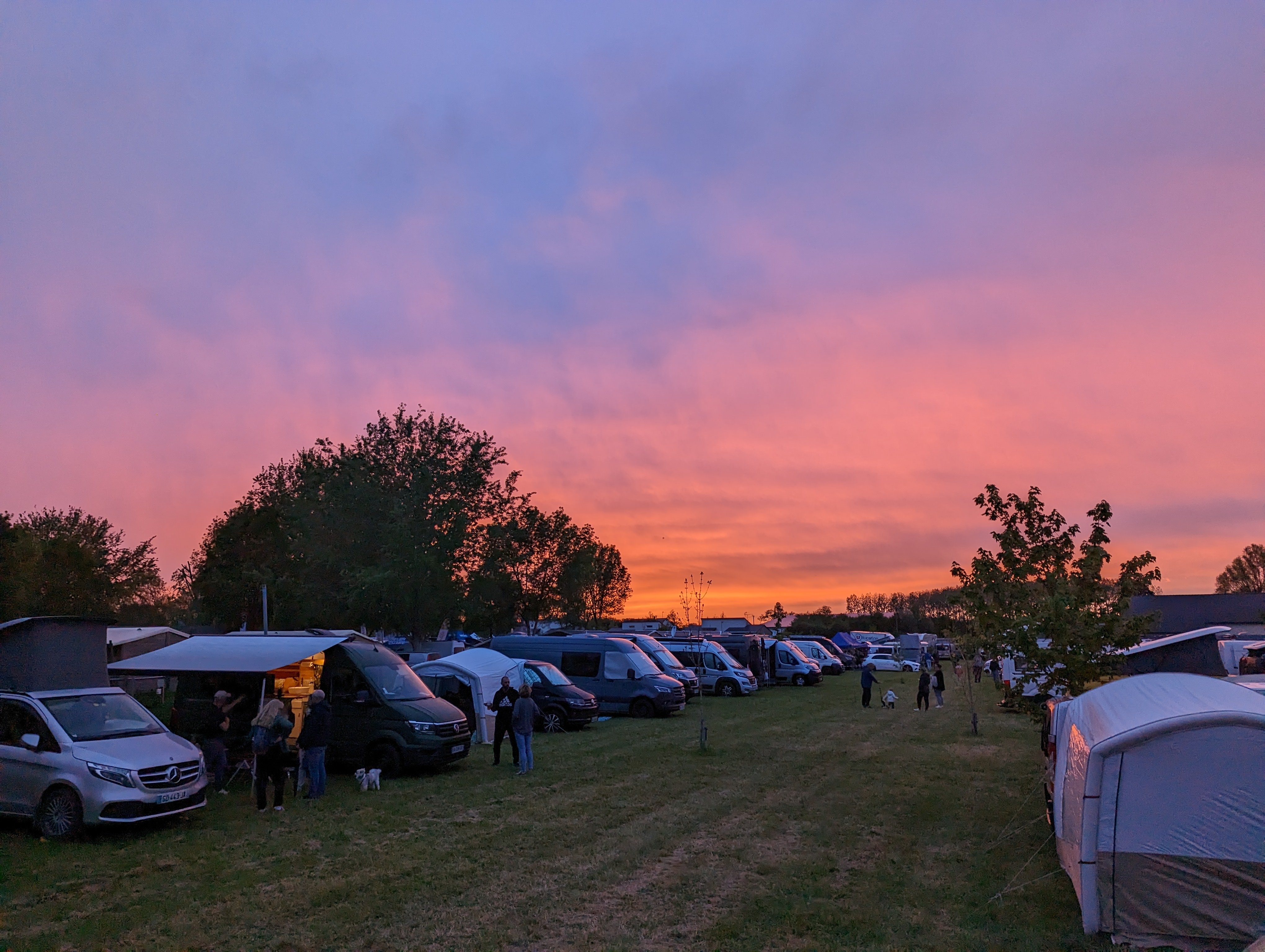 Vue du soir depuis le sommet de Chocobo.
