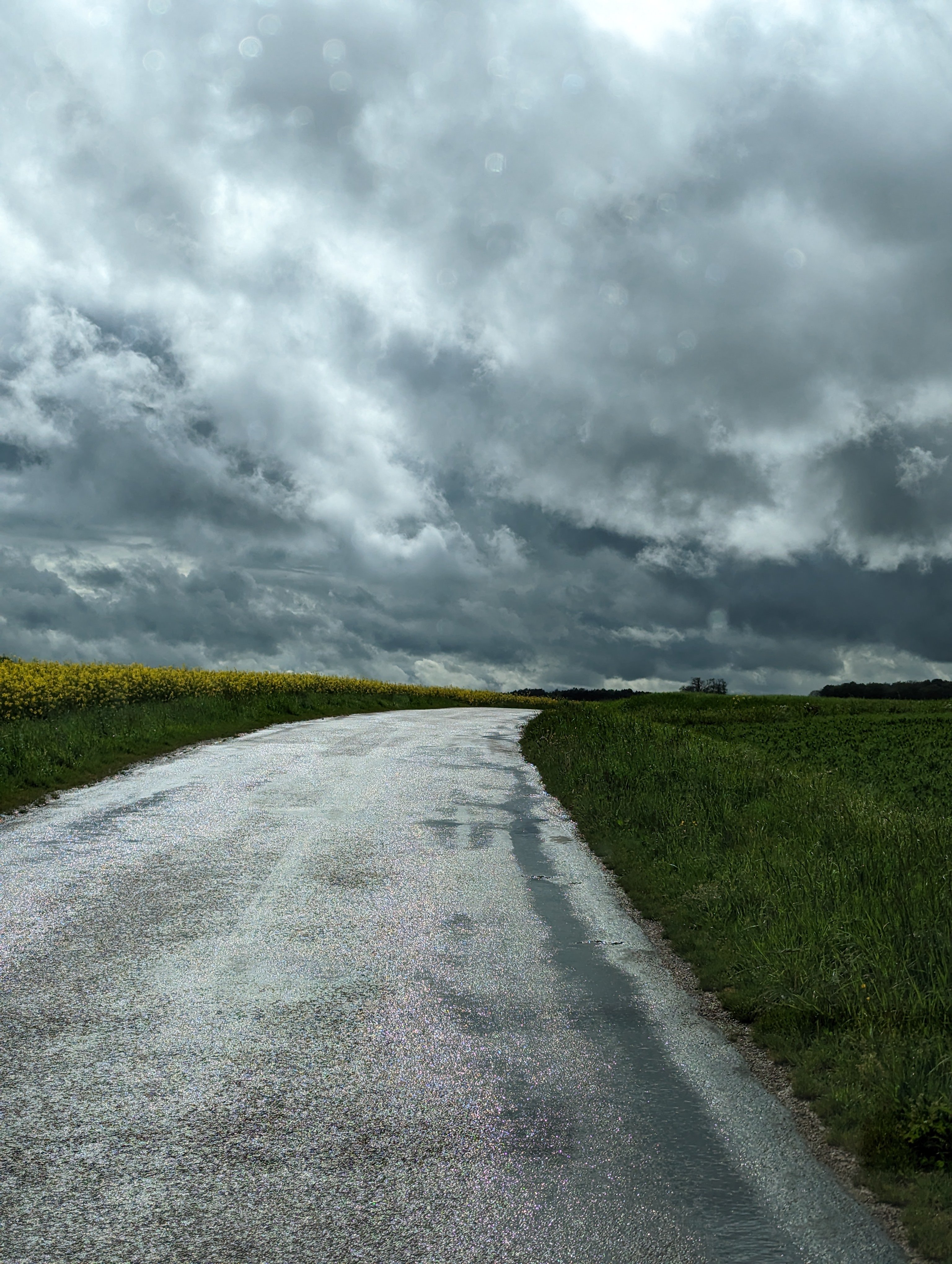La route s’apprécie aussi sans soleil.