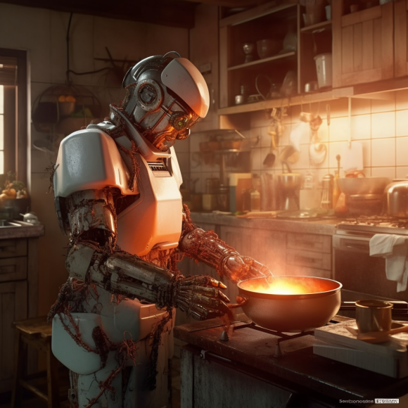 "Le gourmet digital" (Midjourney)