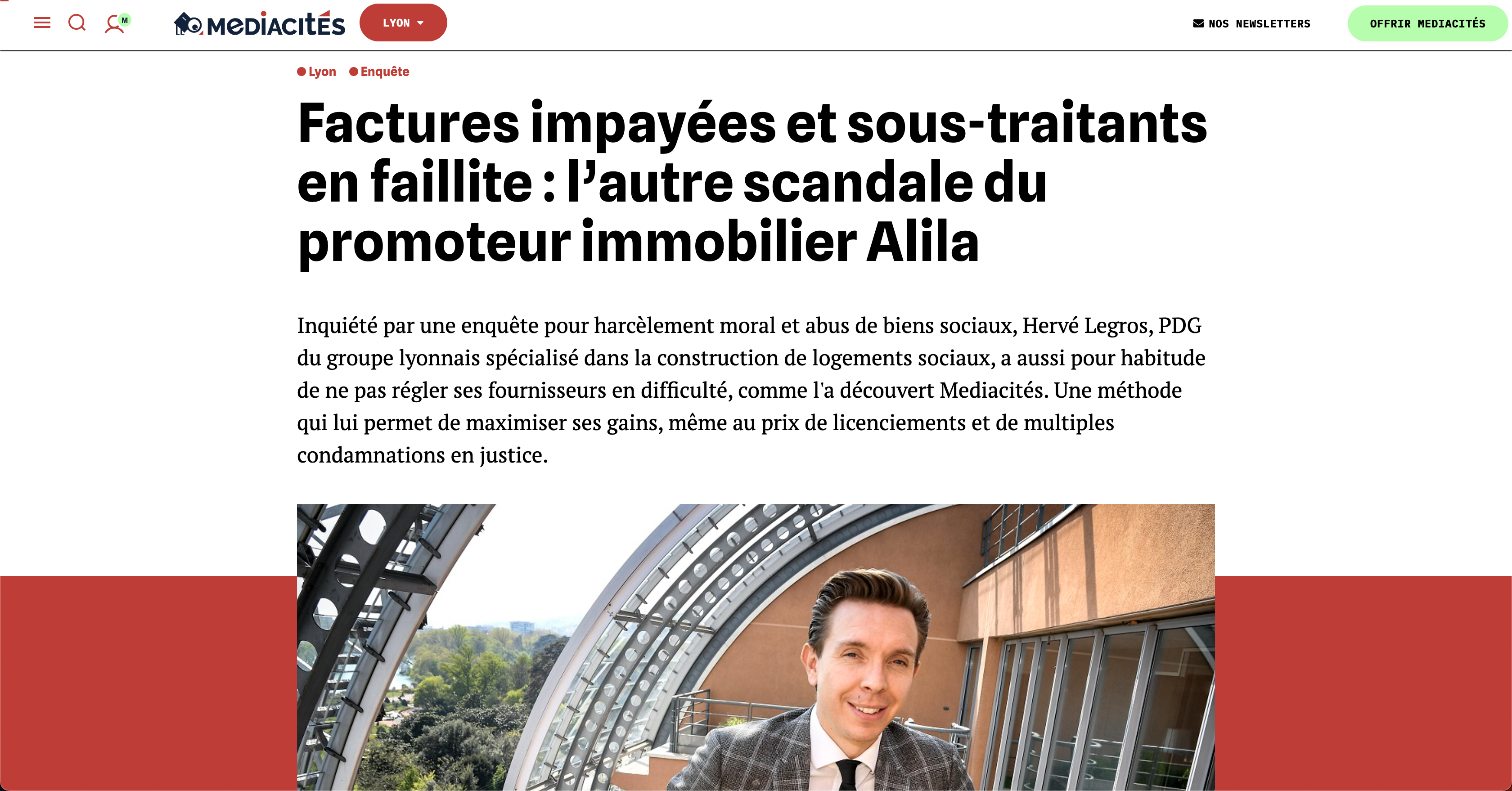 Ma première enquête pour le site local d'investigation Mediacités.