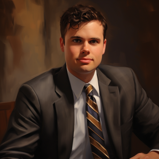 Michael Strain vu par Midjourney