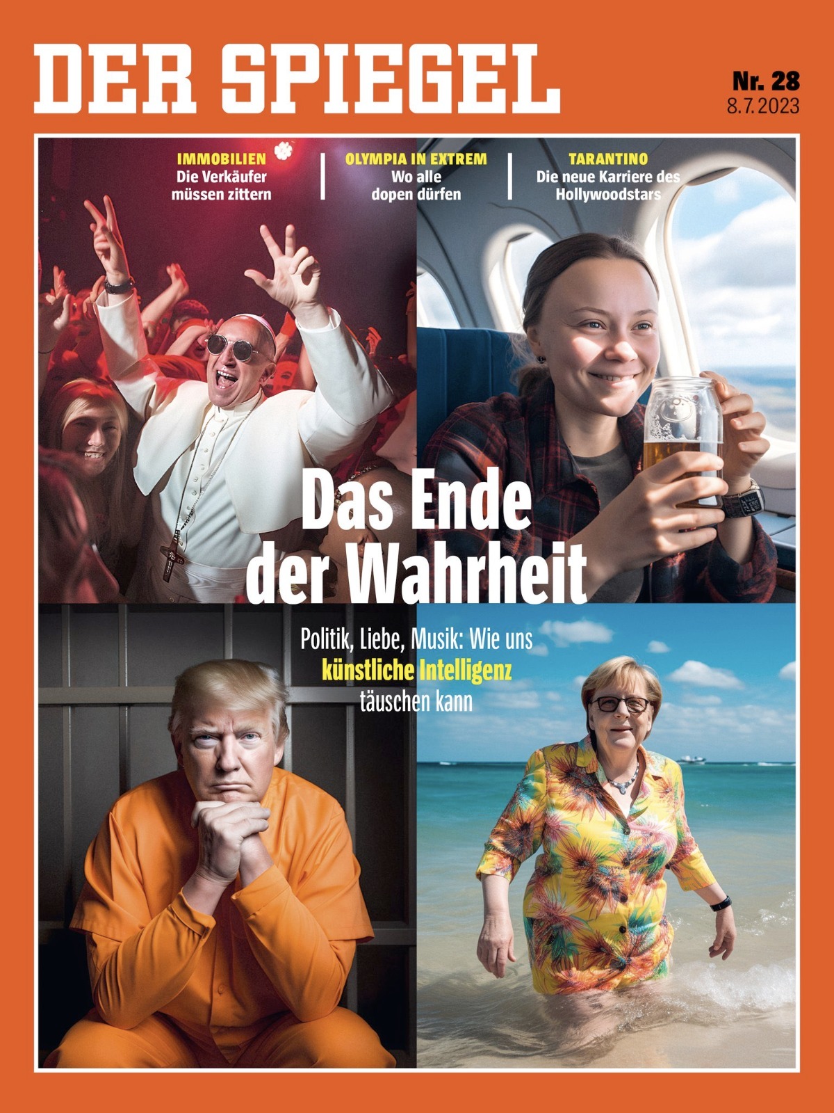La couverture de Der Spiegel, générée avec Midjourney