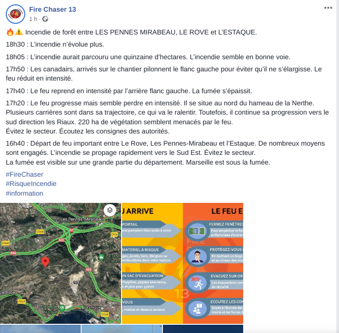 Message Facebook de Fire Chaser 13