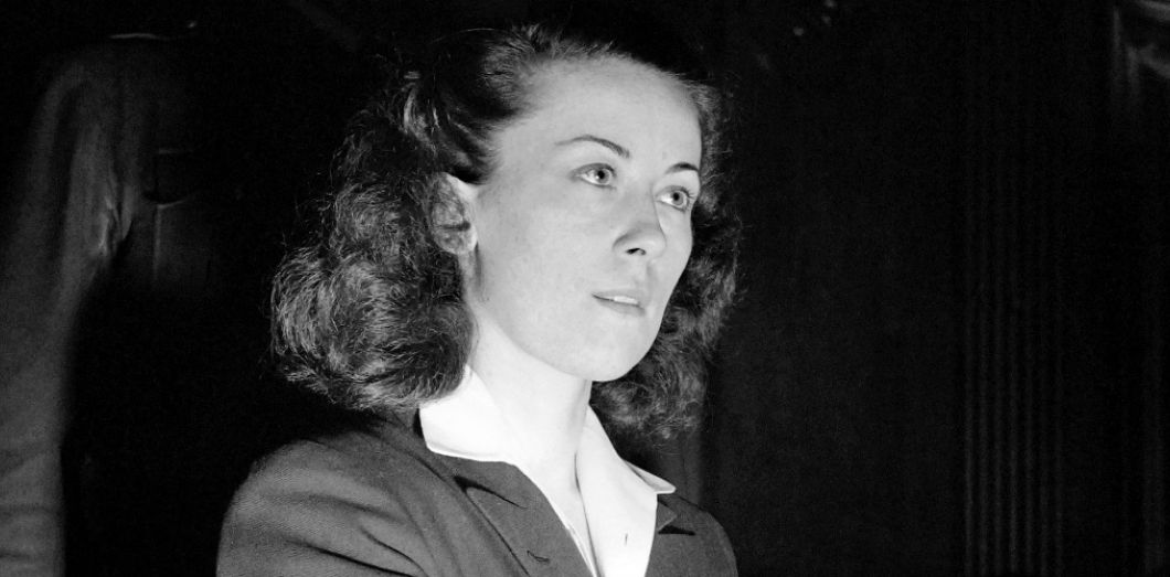 Pauline Dubuisson a son procès en 1953. Elle était accusée du meurtre de son compagnon Felix Bailly ©AFP 