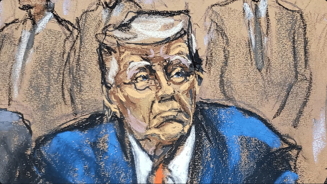 Donald Trump lors de sa comparution à Washington, le 3 août 2023.  Photo : Reuters / Jane Rosenberg