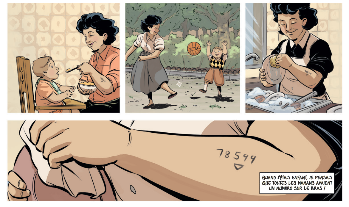 “Adieu Birkenau. L’histoire de Ginette Kolinka, survivante d’Auschwitz” de Ginette Kolinka, Jean‑David Morvan, Victor Matet, Ricard Efa, Cesc F. Dalmases et Roger Surroca, Albin Michel