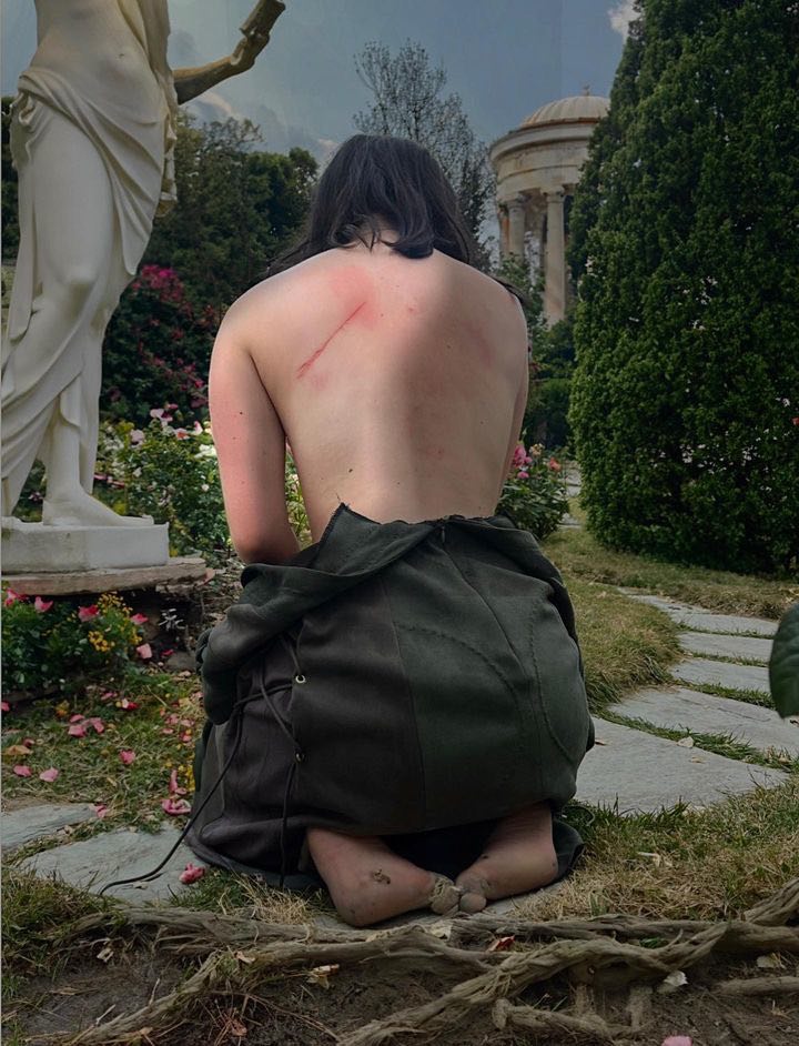 Robe "Daphné" réalisée par Anne Nageleisen, inspirée du mythe d'Apollon et de Daphné