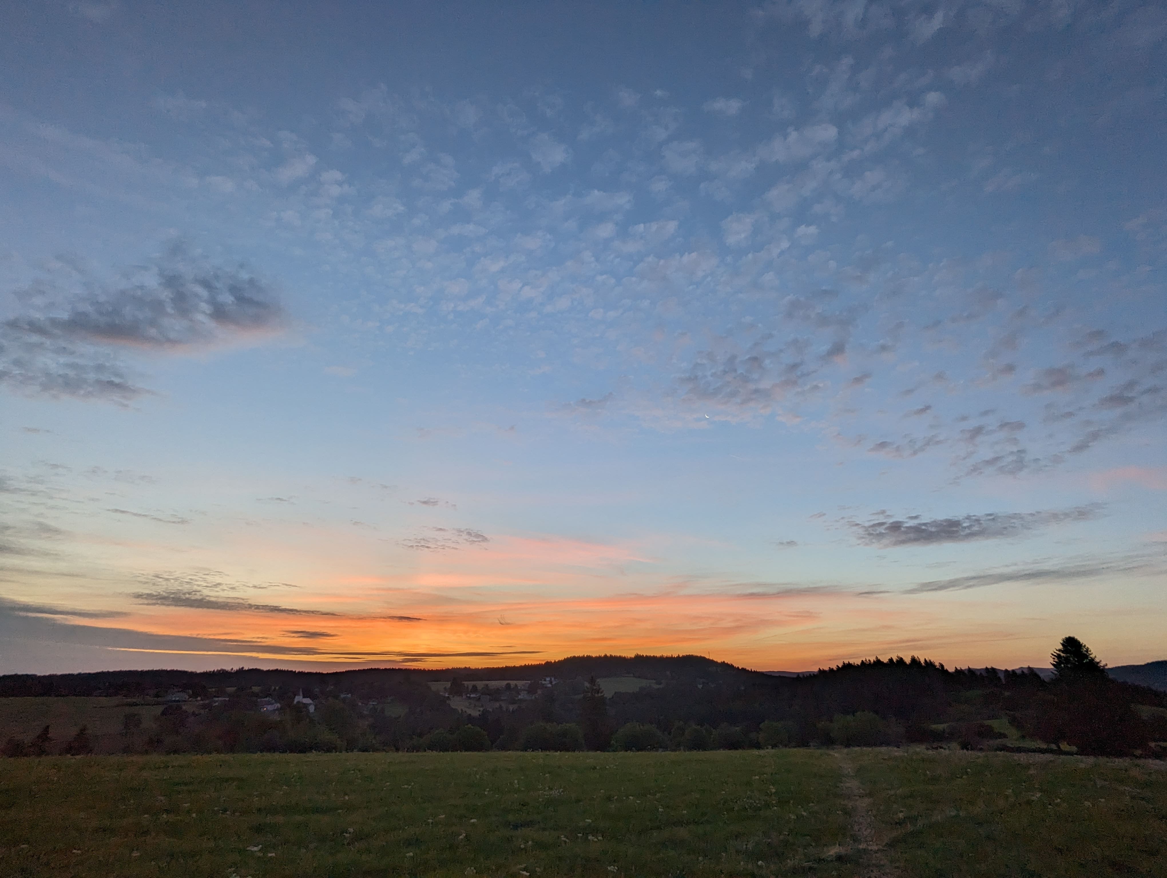 Lever de soleil sur les hauteurs des Vosges