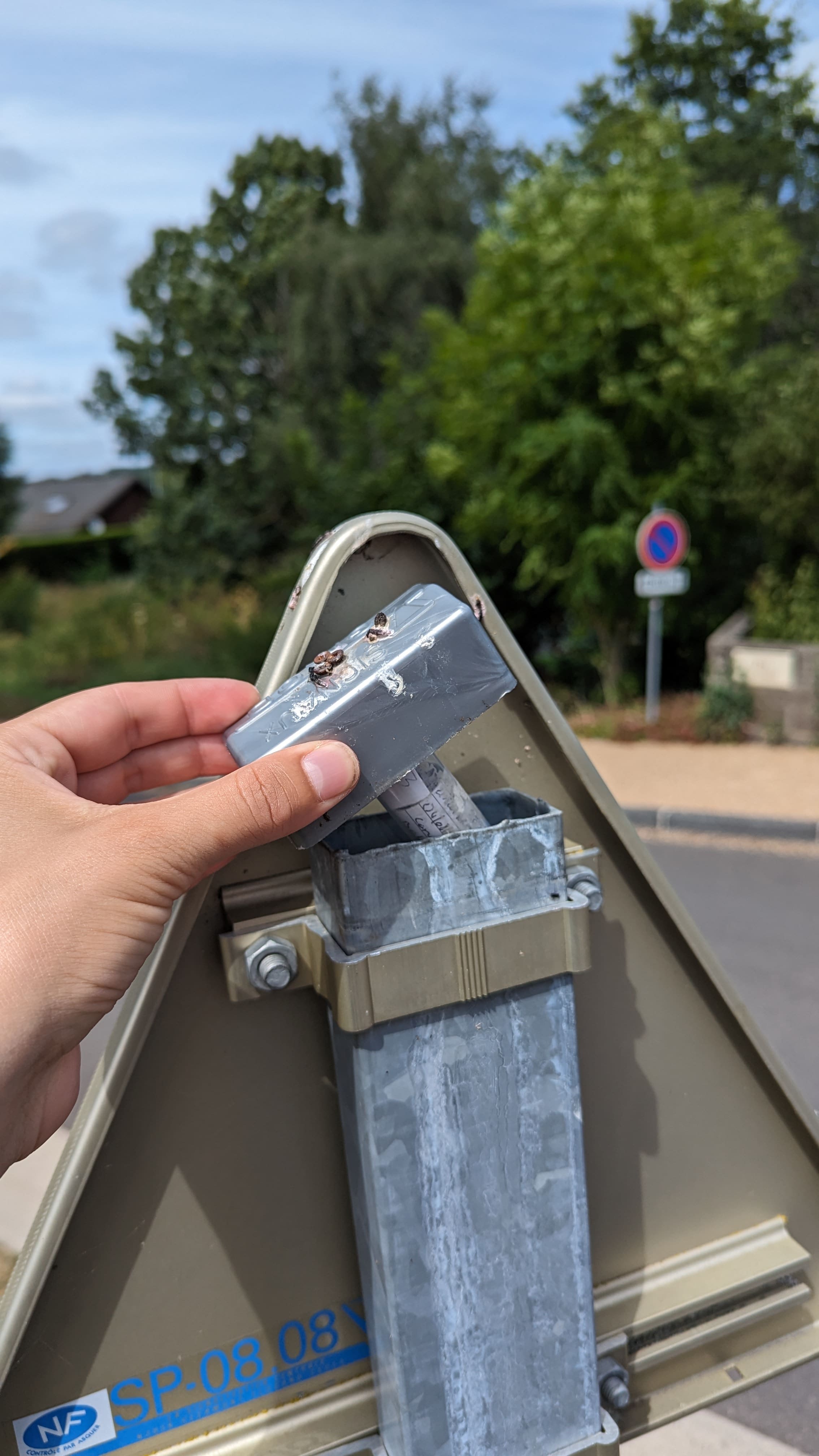 Notre première géocache !