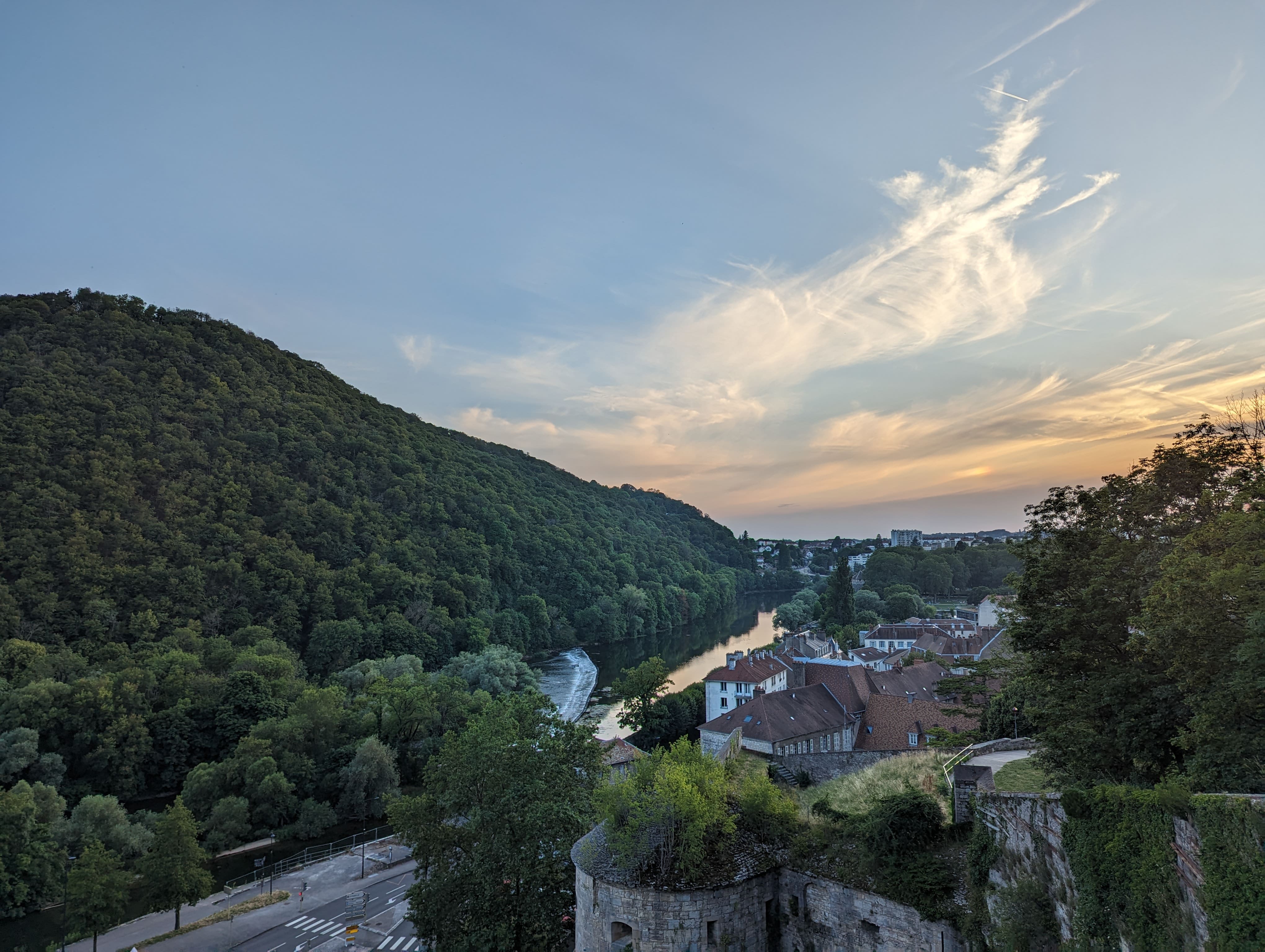 La vue depuis la Citadelle de Besançon