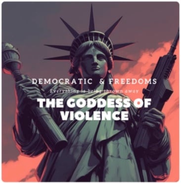 Une des images générées par IA repérées sur Facebook et attribuées à la propagande chinoise par Microsoft