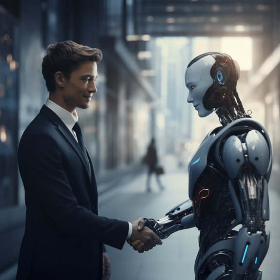 "Le conseil tend la main à l'intelligence artificielle" (Mijdourney)