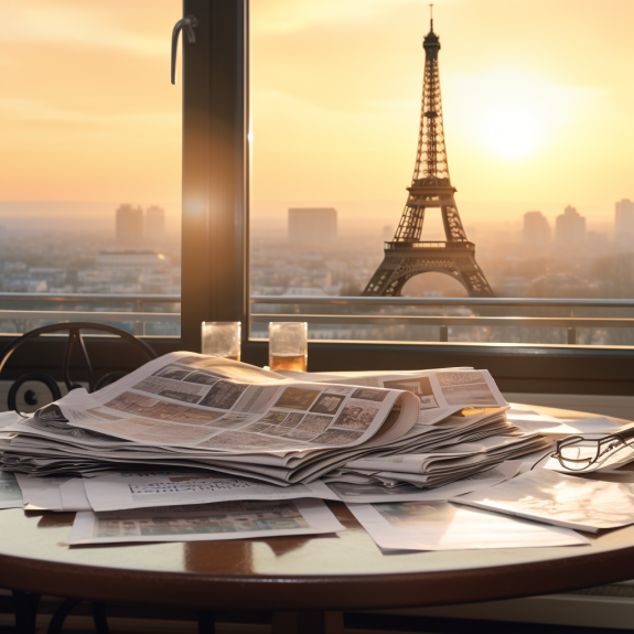 "La presse française fait corps" (Midjourney)