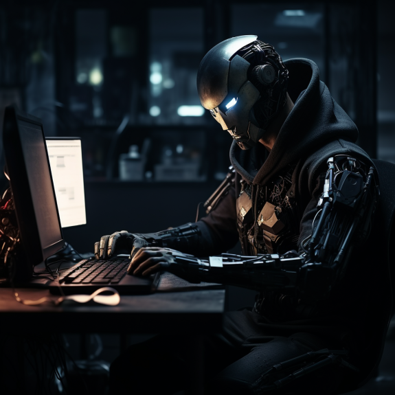 "L'IA manipule l'homme à distance" (Midjourney)