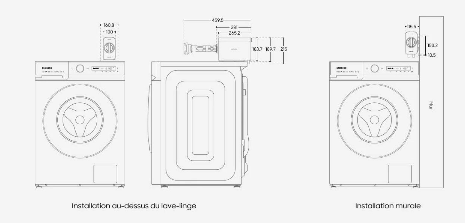 Filtre à microplastiques Samsung (c) Samsung