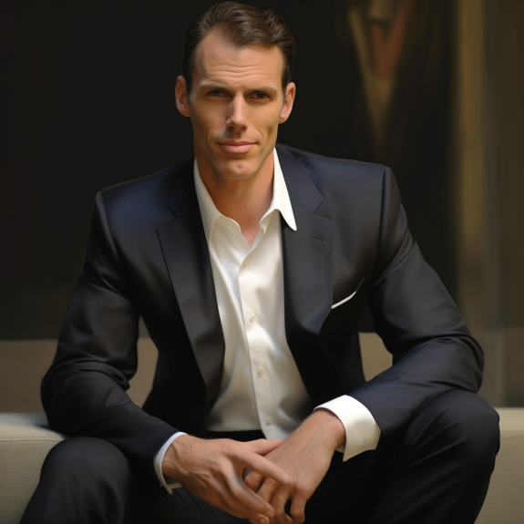 Jamie Metzl vu par Midjourney