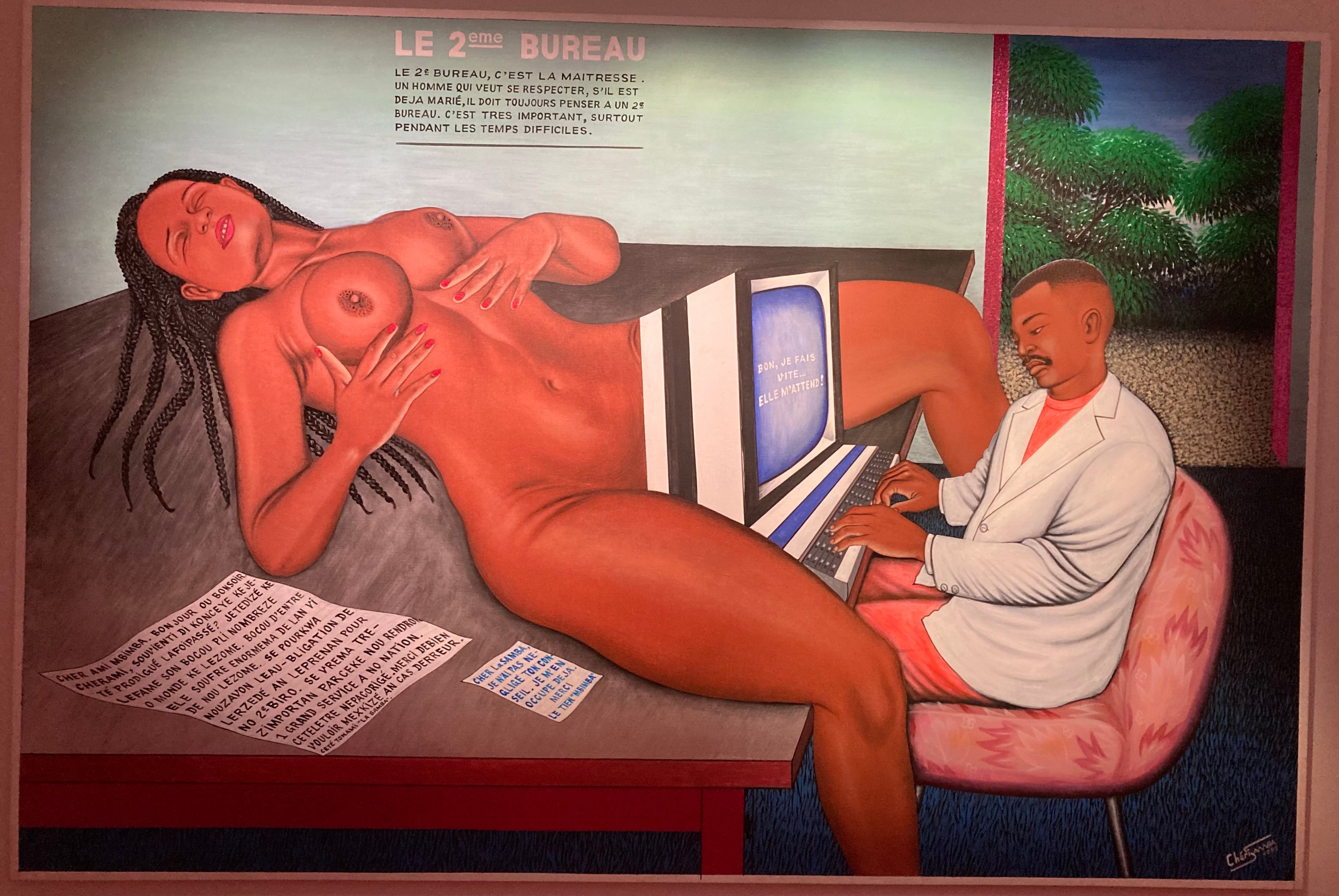 "Le 2ème Bureau", c'est à dire la maîtresse, une quasi obligation "car il y a beaucoup plus de femmes que d'hommes" dit Chéri Samba 
