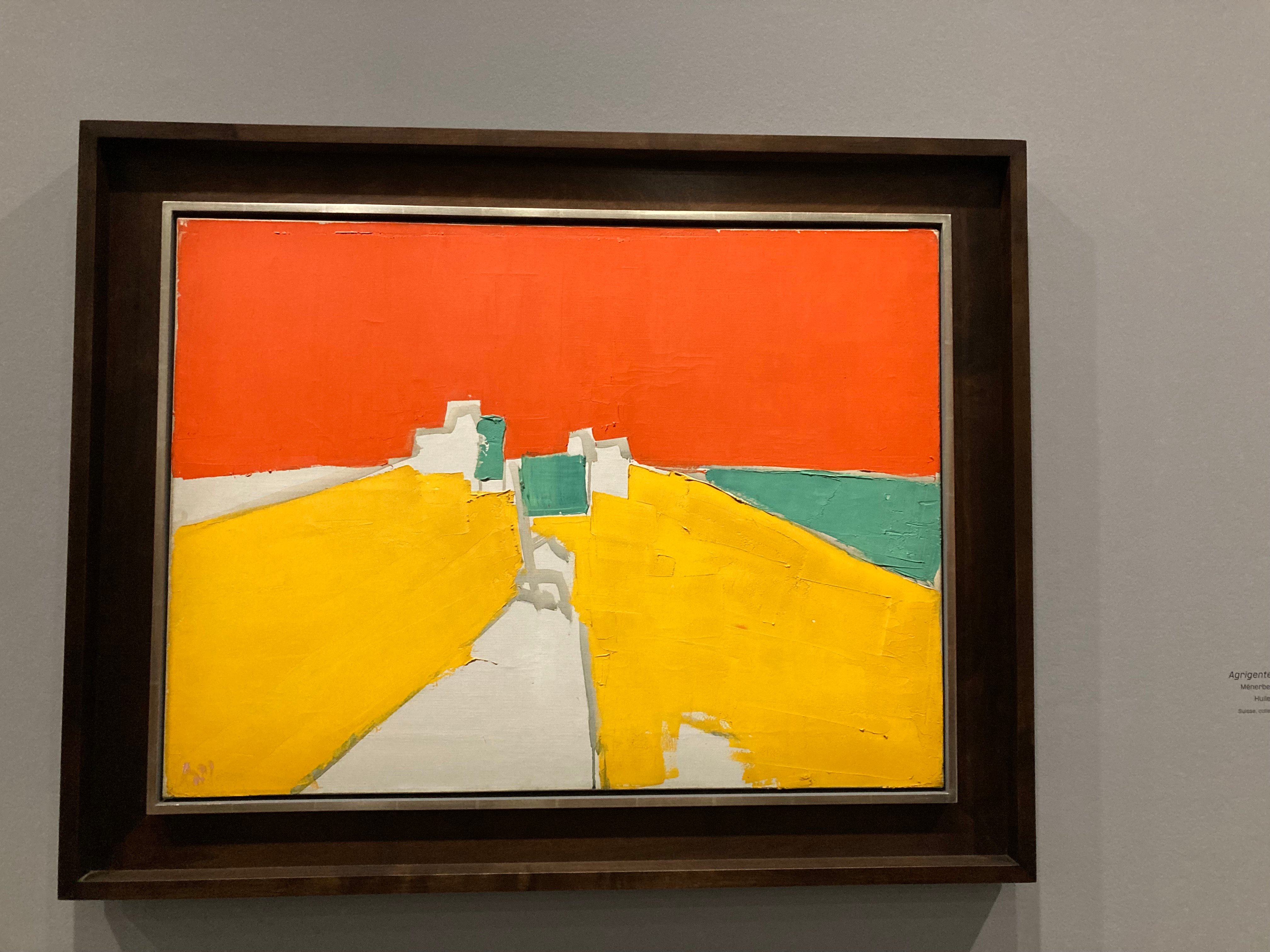 Nicolas de Staël , "Sicile" , la puissance allusive des couleurs, de la construction